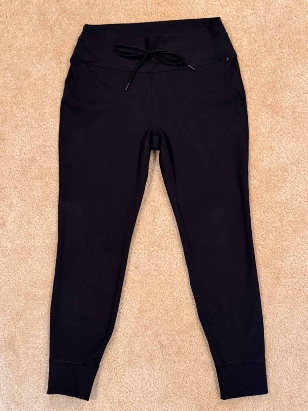 Black fleece lined joggers